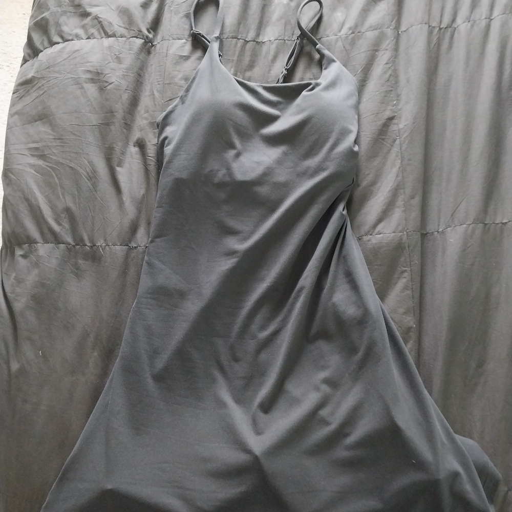 Black CVG Spaghetti Strap Dress